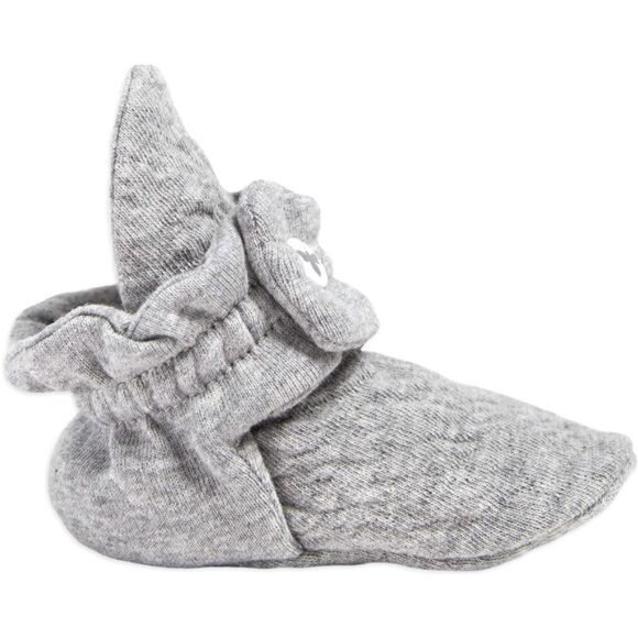 Baby Unisex Baby Booties Organic Cotton Adjustable Infant Shoes Slipper Sock - Picture 2 of 6